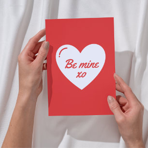 Tarjeta Festiva Be Mine Xo