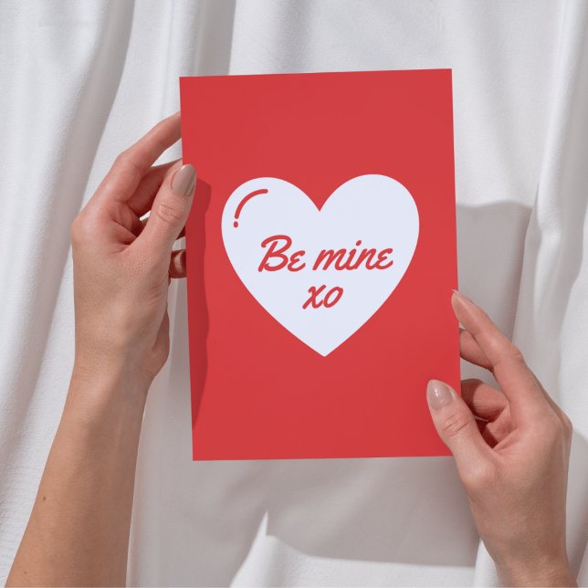Tarjeta Festiva Be Mine Xo (Subido por el creador)