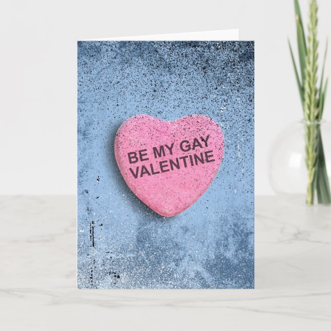 Tarjeta Festiva Be My Gay Valentin (Anverso)