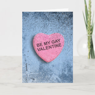 Tarjeta Festiva Be My Gay Valentin