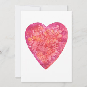Tarjeta Festiva BE MY VALENTINE - pintura acuarela