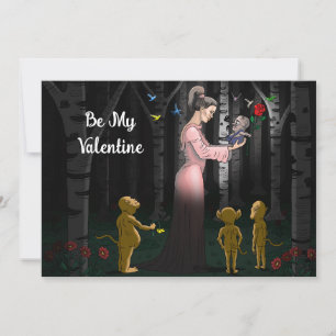 Tarjeta Festiva Be my Valentine Princess
