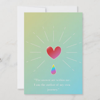 Tarjeta Festiva Be Your True Self – Empowering Greeting Card