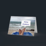 TARJETA FESTIVA BEACH LOUNGER DICE "FELIZ NAVIDAD"<br><div class="desc">Me encanta esta carta,  y espero que también lo hagas :)</div>