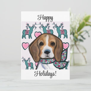 Tarjeta Festiva Beagle     