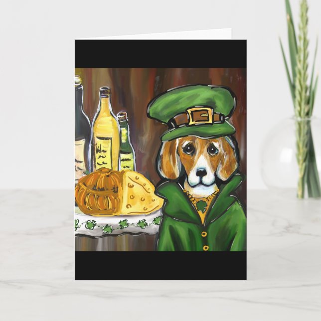 TARJETA FESTIVA BEAGLE (Anverso)