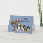 Tarjeta Festiva Beagle Chanukah Card Menorah Dreidel1<br><div class="desc">Recordar a la familia y amigos durante la temporada de Chanukah es una manera maravillosa de estar en contacto con la gente que amas y te importa. Creé estas tarjetas de perro Chanukah con amor y cuidado y estoy seguro de que cualquiera que ame los perros estará encantado de recibirlas....</div>