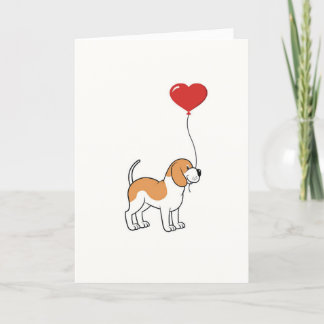Tarjeta Festiva Beagle Dog Birday Card