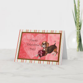 Tarjeta Festiva Beagle El día de San Valentín Card - Blank Inside