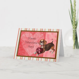 Tarjeta Festiva Beagle El día de San Valentín Card - Blank Inside
