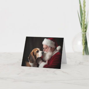 Tarjeta Festiva Beagle Navidades