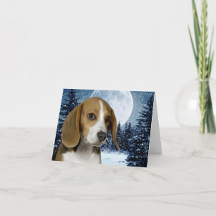Tarjeta Festiva Beagle Note Card