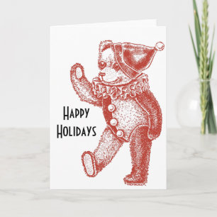 Tarjeta Festiva Bear de vacaciones