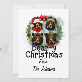 Tarjeta Festiva Bears-y Navidades Bears