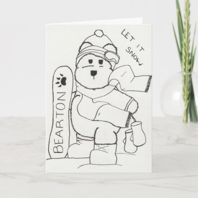 Tarjeta Festiva Bearton Bear (Anverso)