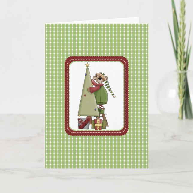 Tarjeta Festiva Beary Cute Navidades Cards (Anverso)