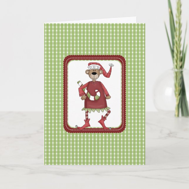 Tarjeta Festiva Beary Cute Navidades Cards (Anverso)