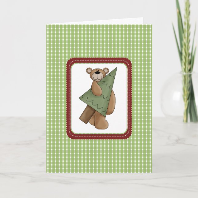 Tarjeta Festiva Beary Cute Navidades Cards (Anverso)