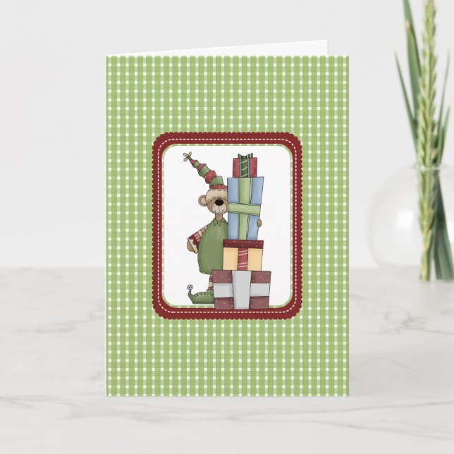 Tarjeta Festiva Beary Cute Navidades Cards (Anverso)