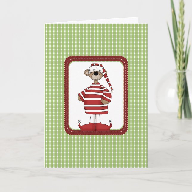 Tarjeta Festiva Beary Cute Navidades Cards (Anverso)