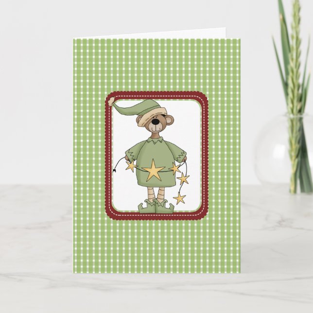 Tarjeta Festiva Beary Cute Navidades Cards (Anverso)