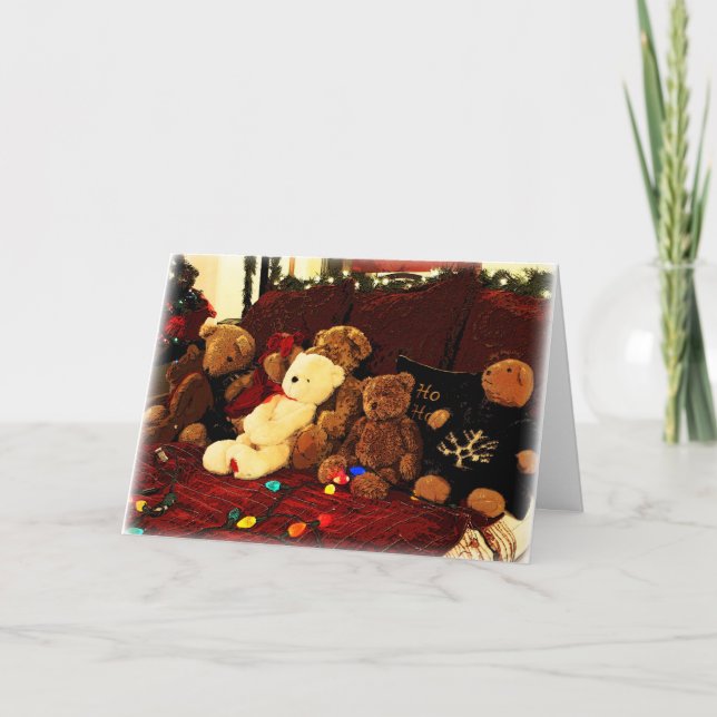Tarjeta Festiva Beary, ¡Feliz Navidad! (Anverso)