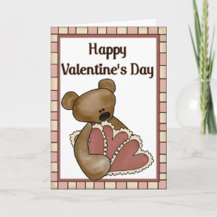 Tarjeta Festiva Beary Special Happy Valentine Day Card