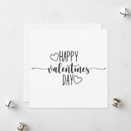 Tarjeta Festiva Beatifull minimalist editable valentine card