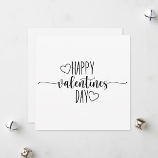 Tarjeta Festiva Beatifull minimalist editable valentine card