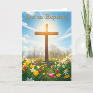 Tarjeta Festiva Beautiful Easter Cross
