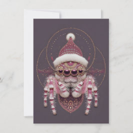 Tarjeta Festiva Beautiful Jumping Spider Christmas Cards