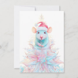 Tarjeta Festiva Beautiful Rat Christmas Cards