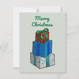 Tarjeta Festiva Beautifully Wrapped Christmas Gifts