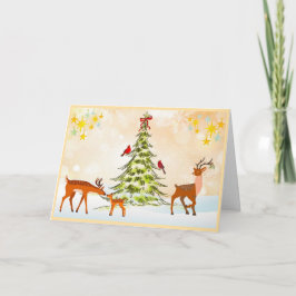 Tarjeta Festiva Beauty of Nature Holiday Card