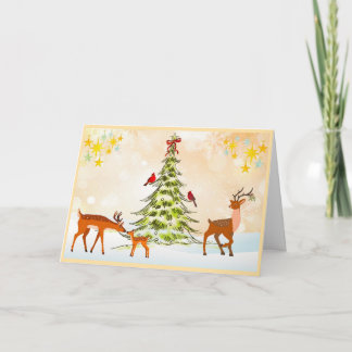 Tarjeta Festiva Beauty of Nature Holiday Card