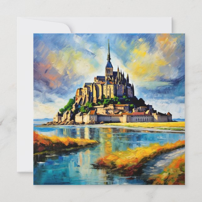 Tarjeta Festiva BEAUX Le Mont-Saint Michel (Anverso)