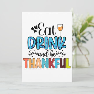 Tarjeta Festiva Beba y sé agradecido por el día de gracias