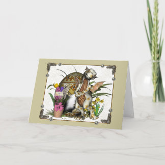 Tarjeta Festiva Bebé 2 del dragón de Pascua