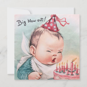 Tarjeta Festiva Bebé de cumpleaños