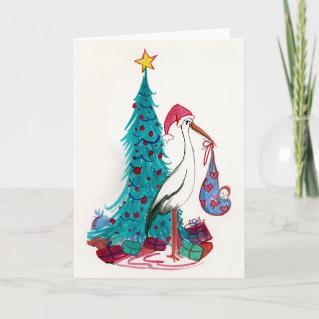 Tarjeta Festiva Bebé en camino (Anverso)