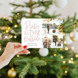 Tarjeta Festiva Bebé, hace frío fuera de la foto 3