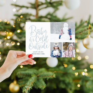Tarjeta Festiva Bebé, hace frío fuera de la foto 3