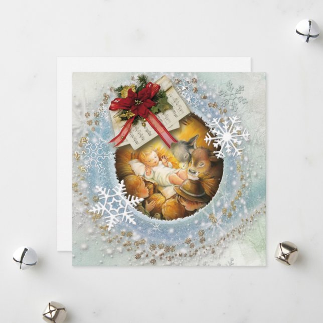 Tarjeta Festiva Bebé Jesús (Anverso/Reverso In Situ)