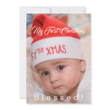 Bebé lindo mi primer sombrero de Papá Noel