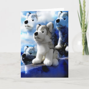 Tarjeta Festiva Bebidas espirituosas del lobo