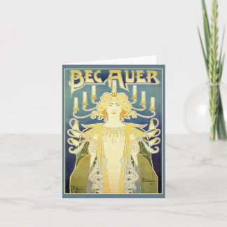 Tarjeta Festiva Bec Auer (azul)