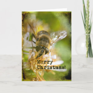 Tarjeta Festiva Bee Merry Christmas