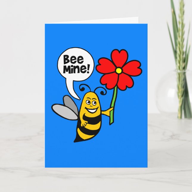 Tarjeta Festiva Bee Mine (Anverso)