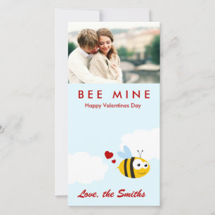 Tarjeta Festiva Bee Mine - Día de San Valentín