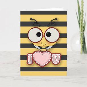 Tarjeta Festiva Bee My Love